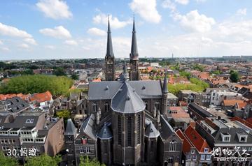 荷兰代尔夫特市-俯瞰照片
