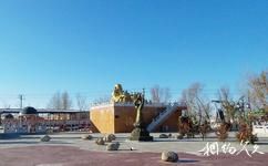 大庆林甸温泉欢乐谷旅游攻略之百子戏佛巨型铜雕