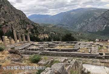 德爾菲神廟遺址-阿波羅太陽神廟照片