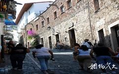 墨西哥聖普里斯卡教堂旅遊攻略之碎石板巷道
