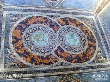 意大利卡塞塔王宫-地图装饰照片