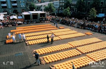 荷兰阿克马乳酪市场-广场照片