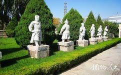喀什盤橐城班超紀念園旅遊攻略之36勇士雕像