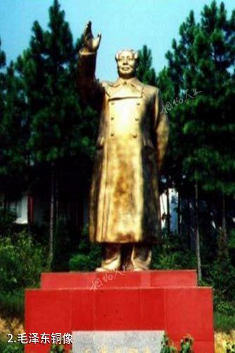 吉安毛泽东祖籍游览苑-毛泽东铜像照片