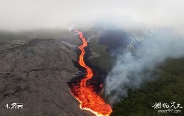 留尼汪富尔奈斯火山-熔岩照片