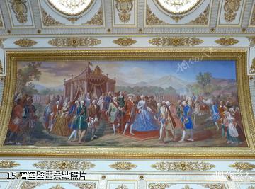 義大利卡塞塔王宮-宮室壁畫照片