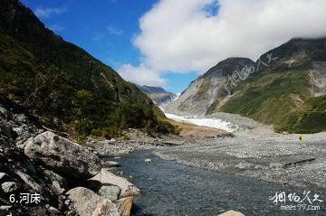 新西兰福克斯冰川-河床照片