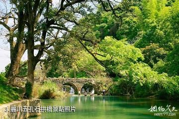 天等麗川文化森林公園-麗川五孔石拱橋照片