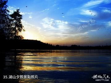 華中農業大學-湖山夕照照片