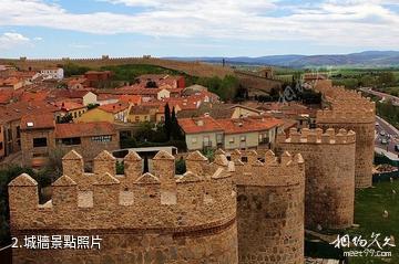 西班牙阿維拉古城-城牆照片