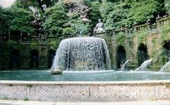 意大利埃斯特庄园旅游攻略之椭圆形喷泉