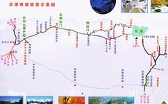 吉林长白山天池旅游攻略之西坡北坡导览图