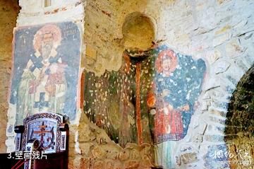 斯塔里斯和索泼查尼修道院-壁画残片照片