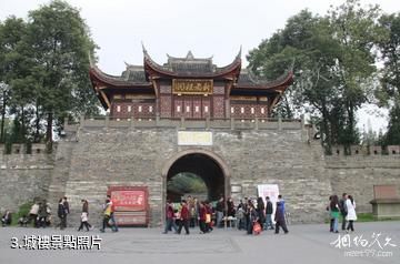 成都寶光桂湖文化旅遊區-城樓照片