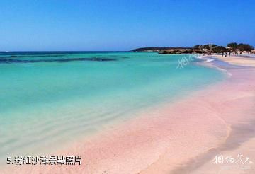 希臘克里特島-粉紅沙灘照片