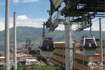 哥伦比亚麦德林市-缆车照片