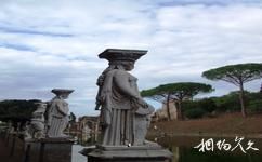 義大利哈德良別墅旅遊攻略之水畔雕塑