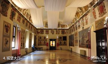 意大利费拉拉古城-城堡大厅照片