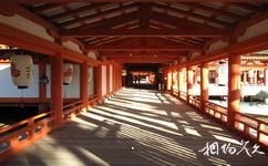 日本嚴島神社旅遊攻略之紅色迴廊