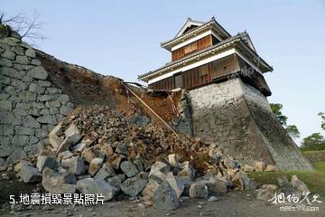日本熊本城-地震損毀照片