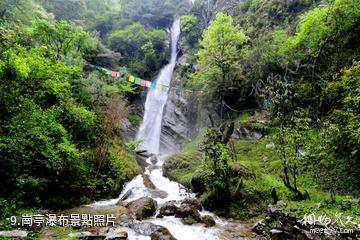 西藏勒布溝景區-崗亭瀑布照片