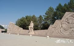 张掖中国工农红军西路军纪念馆旅游攻略之大门组雕