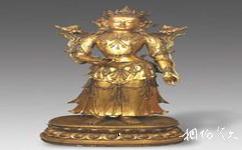 青海省博物館旅遊攻略之銅鎏金觀音造像