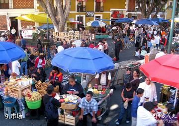 墨西哥普埃布拉历史中心-市场照片
