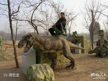 郑州金鹭鸵鸟游乐园-骑恐龙照片