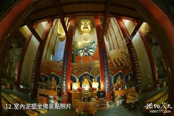 張掖山丹大佛寺-室內泥塑坐佛照片