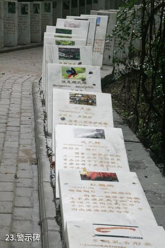河南灵宝燕子山风景区-警示碑照片