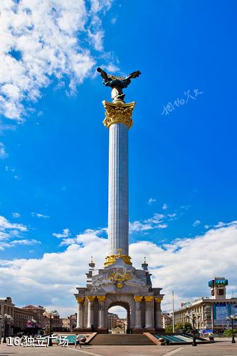 乌克兰基辅市-独立广场照片