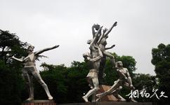 郴州市北湖公園旅遊攻略之女排雕塑