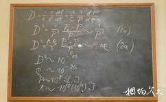 英國牛津大學校園概況之愛因斯坦黑板