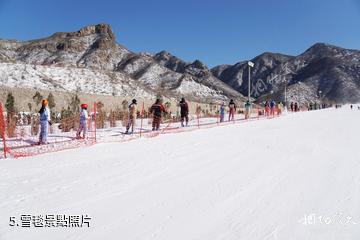 北京八達嶺滑雪場-雪毯照片