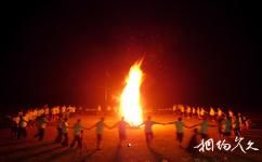 唐山市麻龙湾泥塑文化园林旅游攻略之篝火晚会