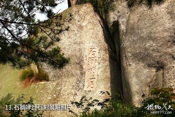 岳西妙道山風景區-石獅哮月石刻照片