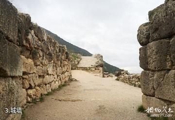 希腊迈锡尼古城遗址-城墙照片