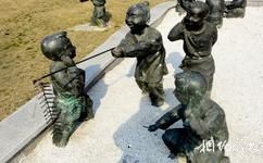 南京长江观音旅游攻略之孩童群塑像