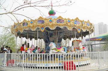 天津海河故道公園遊樂園-旋轉木馬照片