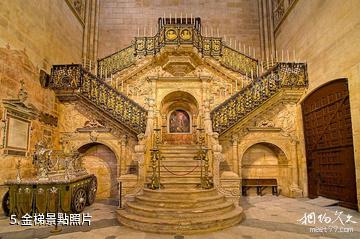 西班牙布爾戈斯大教堂-金梯照片