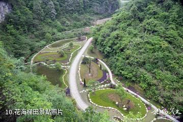 龍里中鐵雙龍鎮巫山峽谷旅遊景區-花海梯田照片
