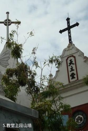 上海董家渡天主教堂-教堂上段山墙照片