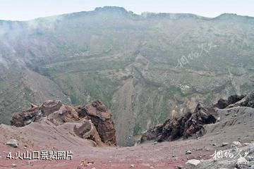 那不勒斯維蘇威火山-火山口照片