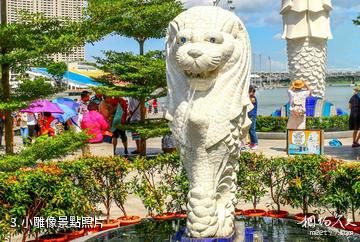 新加坡魚尾獅公園-小雕像照片
