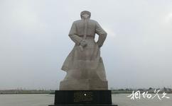 天津精武門中華武林園旅遊攻略之雕像背面