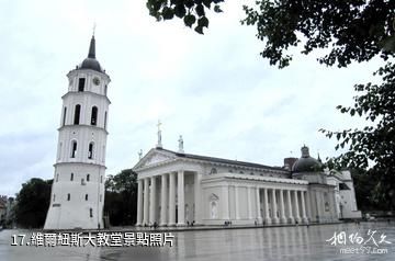 立陶宛維爾紐斯市-維爾紐斯大教堂照片