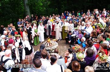 立陶宛維爾紐斯市-仲夏節照片