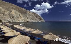 希腊爱琴海圣托里尼旅游攻略之柏莉萨沙滩