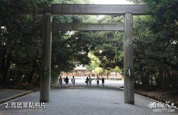日本名古屋熱田神宮-鳥居照片